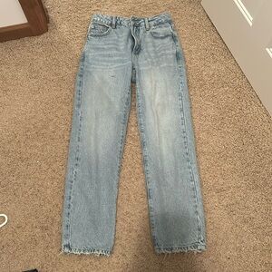 Denim blue baggy jeans